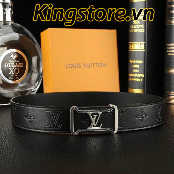 Thắt lưng LV nam like auth khóa màu bạc tại King Store